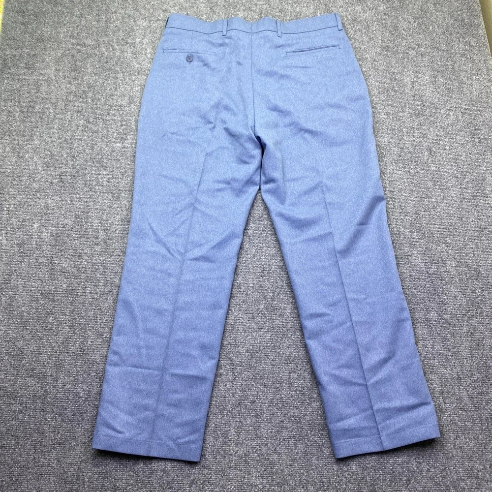 Vintage Levis Action Slacks Mens 34x29 Blue Heather Straight Leg Trousers Taloon